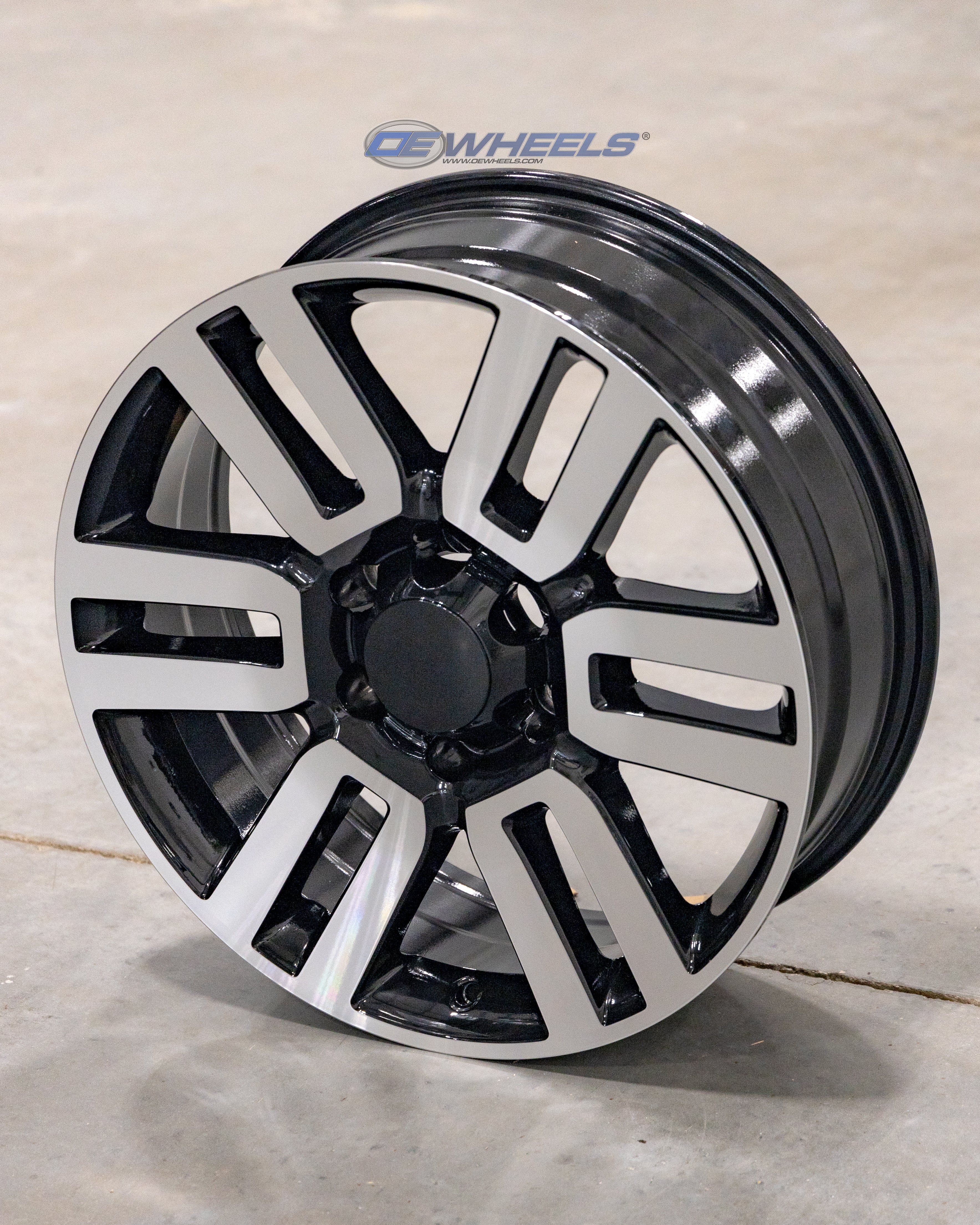 OE Wheels TY10-20070-6550-15MB 20" Replica fits Toyota 4Runner 20x7 Black Mach'd