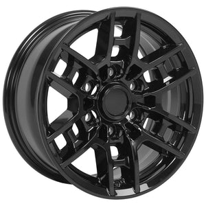 OE Wheels TY17-16070-6550-13B 16" Replica fits Toyota Tacoma TRD Gloss Black