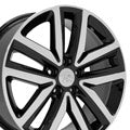 OE Wheels VW27-18075-5112-51MB 18" Replica Fits Volkswagen Jetta Rim Black