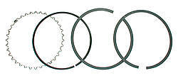 WISECO 4032GFX GF Style Single Piston Ring Set - 4.030