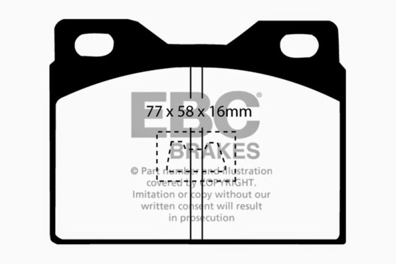 EBC DP2220 fits Porsche 76-85 924 2.0 Greenstuff Front Brake Pads