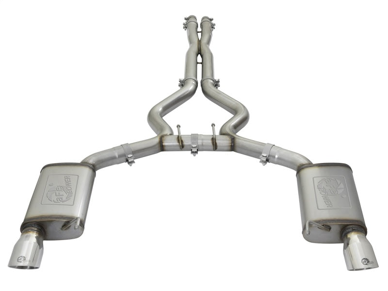 AFE 49-33072-1P rce XP 3in 304 SS Cat-Back Exhausts w/ Polished Tips 15-17 fits