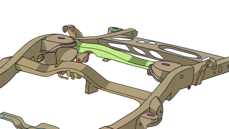 RustBuster RB7420 Track Bar Crossmember