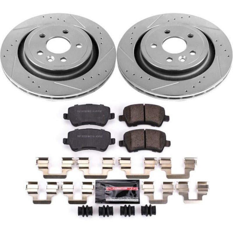 PowerStop K4702 fits Volvo 11-18 S60 Rear Z23 Evolution Sport Brake Kit