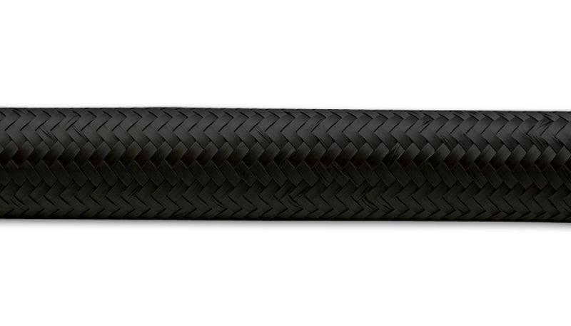 Vibrant 12002 -12 AN Black Nylon Braided Flex Hose .68in ID (50 foot roll)