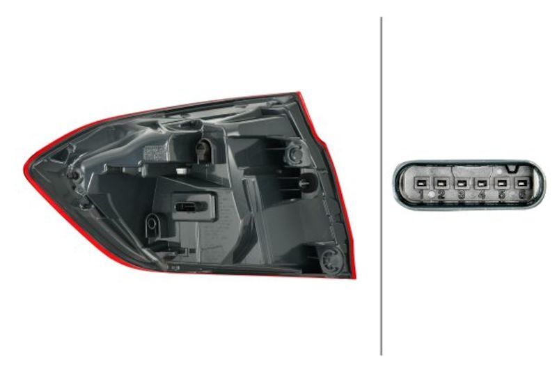 Hella LA012147341 2014-2019 fits BMW 320i M3 Right Tail Light