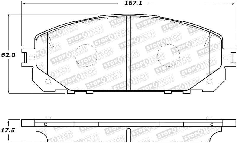 Stoptech 308.1843 Street Brake Pads - Front