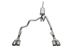 CORSA Performance 21238 Corsa 2022-2024 fits Chevrolet Silverado 1500 Cat-Back Dual Rear Exit with Twin 4in Polished Tips