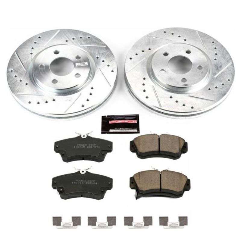 PowerStop fits Chrysler 03-09 PT Cruiser Front Z23 Evolution Sport Brake Kit
