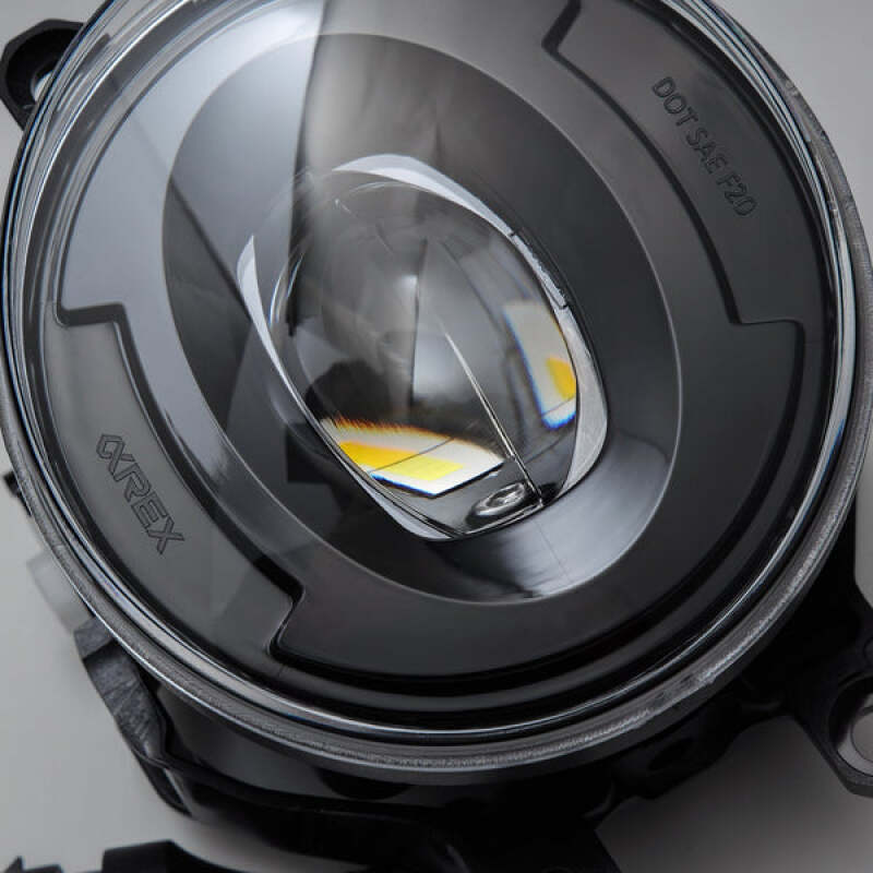 AlphaRex 210023 Universal fits Toyota/fits Lexus/fits Scion MKII DoubleTap LED Projector Fog Lights - White/Amber