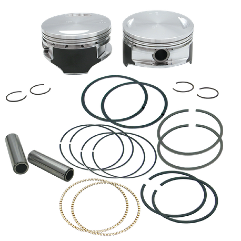 S&S 92-1211 Cycle 1999+ BT 106in Forged Stroker Pistons - Plus .010in