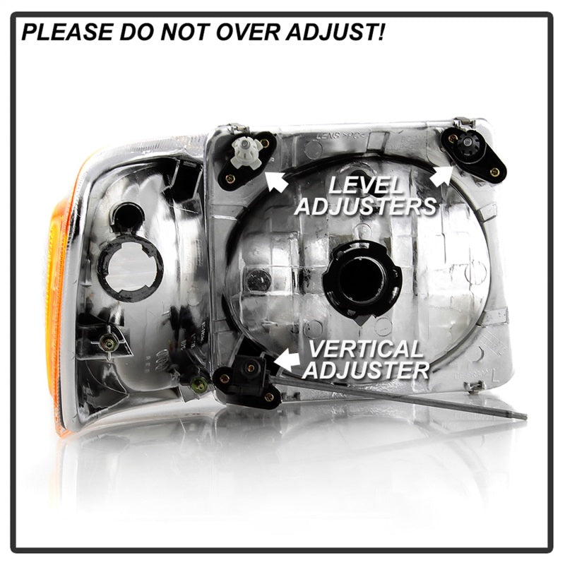 xTune 9042621 01-03 fits Ford Explorer Sport 4pc OEM Style Headlights w/Corners