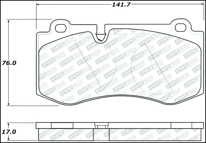Stoptech 305.1223 Street Select Brake Pads w/Hardware - Front
