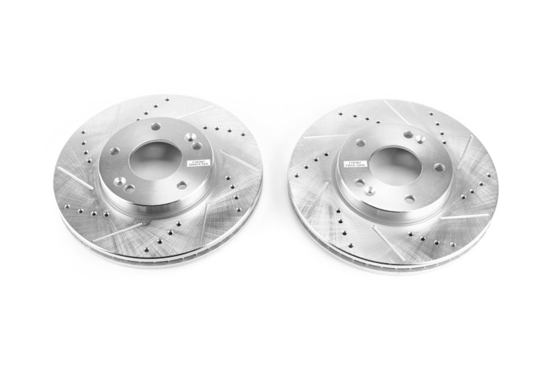 PowerStop fits Kia 07-10 Rondo Front Evolution Drilled & Slotted Rotors - Pair