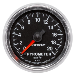 AutoMeter 3845 Autometer GS 0-2000 degree F Full Sweep Electronic Pyrometer Gauge