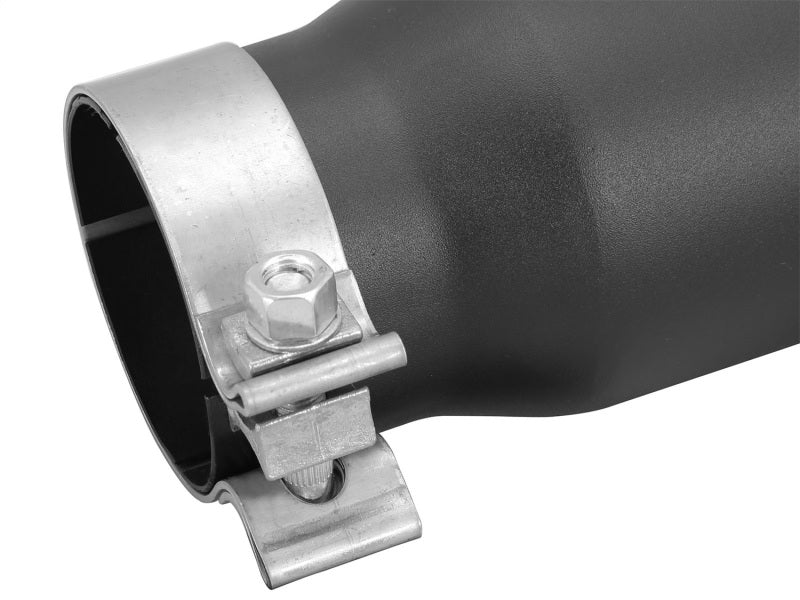 AFE 49T30401-B09 rce XP 3in Inlet x 4in Outlet x 9in Length Clamp-On Black Tip