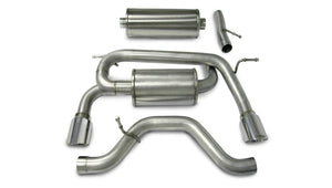 CORSA Performance 14212 Corsa 2006-2008 Hummer H3 3.5L Polished Sport Cat-Back Exhaust