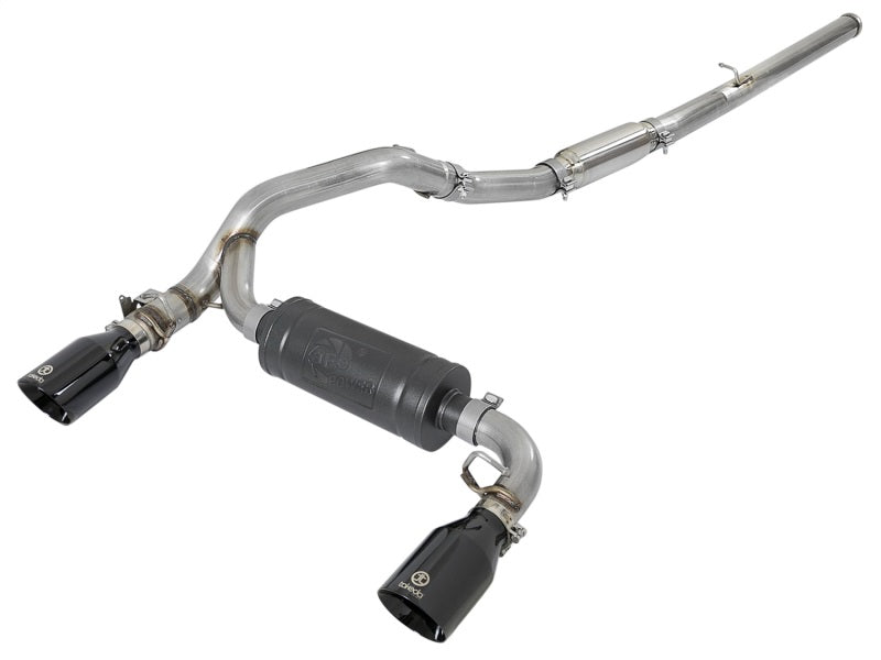 AFE 49-33103-B  3in 304 SS Cat-Back Exhaust System w/ Black Tips 16-18 fits For