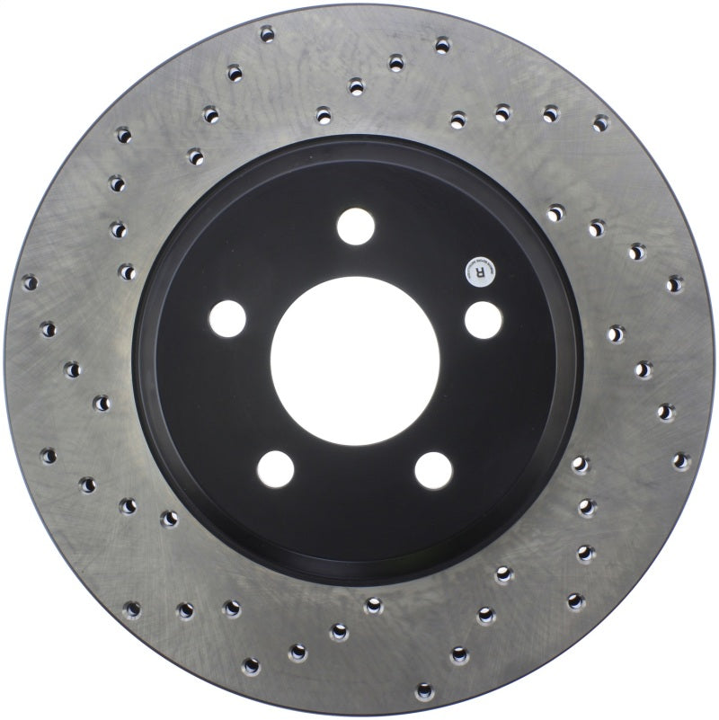 Stoptech 128.61086R Power Slot 05-10 fits Mustang GT V8-4.6L Front Right Drilled Rotor