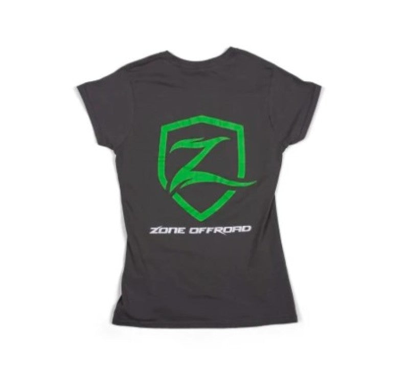 Zone Offroad ZONU9163M Charcoal Gray Premium Cotton T-Shirt w/ Zone Offroad Logo - Womens - Medium