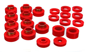 Energy Suspension 2.4102R CJ5-7 Body Mounts - Red
