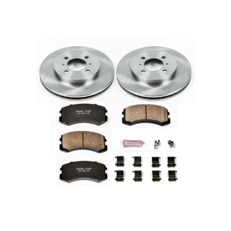 PowerStop KOE1215 fits Mitsubishi 02-07 Lancer Front Autospecialty Brake Kit