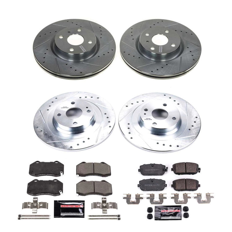 PowerStop K7361 fits Mazda 16-22 MX-5 Miata Front & Rear Z23 Evolution Brake Kit