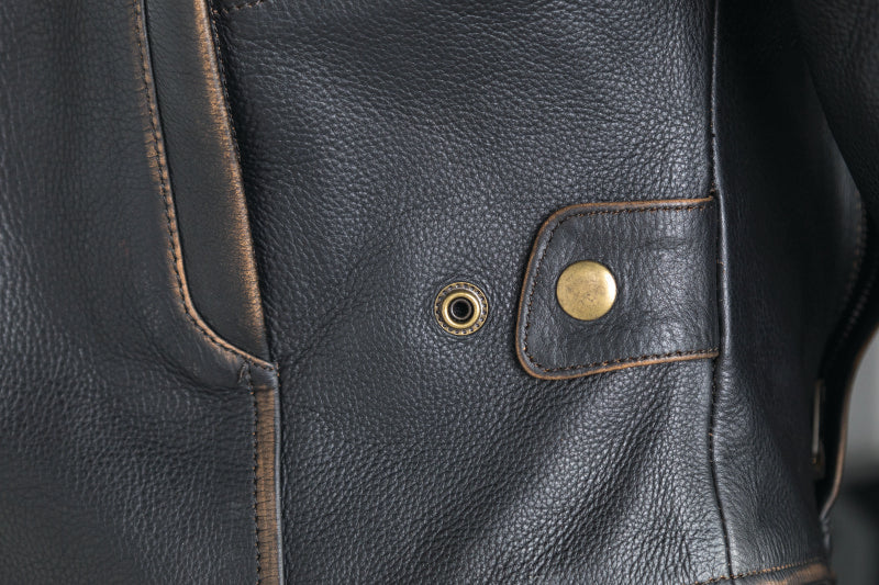Kuryakyn 094388 Kuryakyn Leather By River Road Dame Vintage Leather Jacket Black Womens - Small