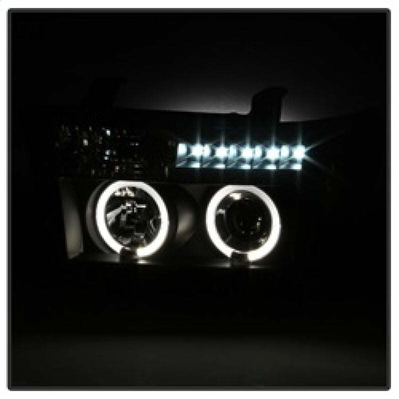 Spyder 5012029 fits Toyota 07-13 Tundra 3 Projector Headlights LED Halo LED Blk