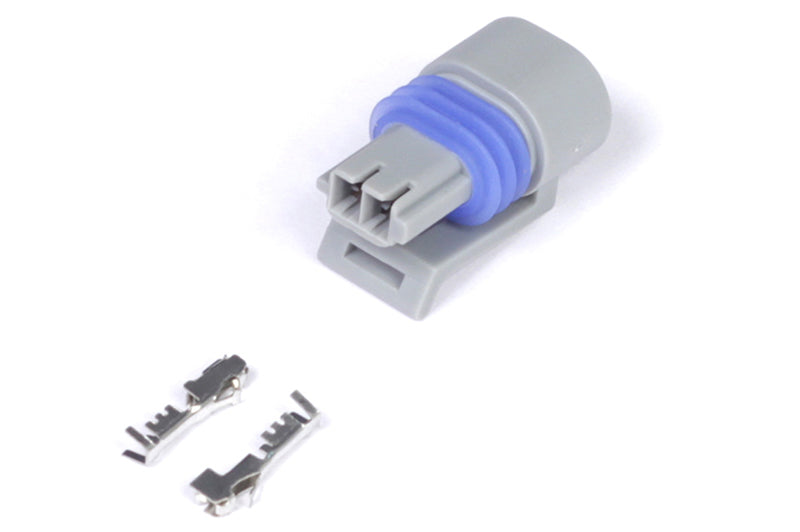 Haltech HT-030410 Delphi 2 Pin GM Style Air Temp Connector Grey Plug & Pins