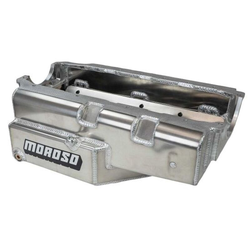 Moroso 21331 Pre 85 fits SBC 2PC Rear Seal Circle Track Open Modified 8qt 7.125in Aluminum Oil Pan