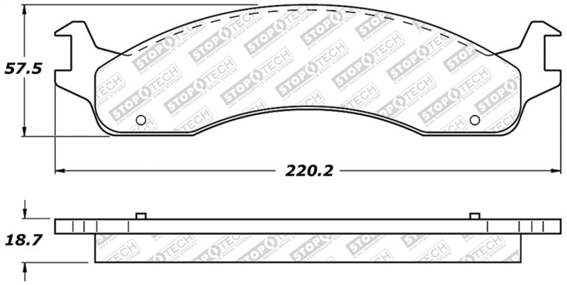 Stoptech 305.0655 Street Select Brake Pads