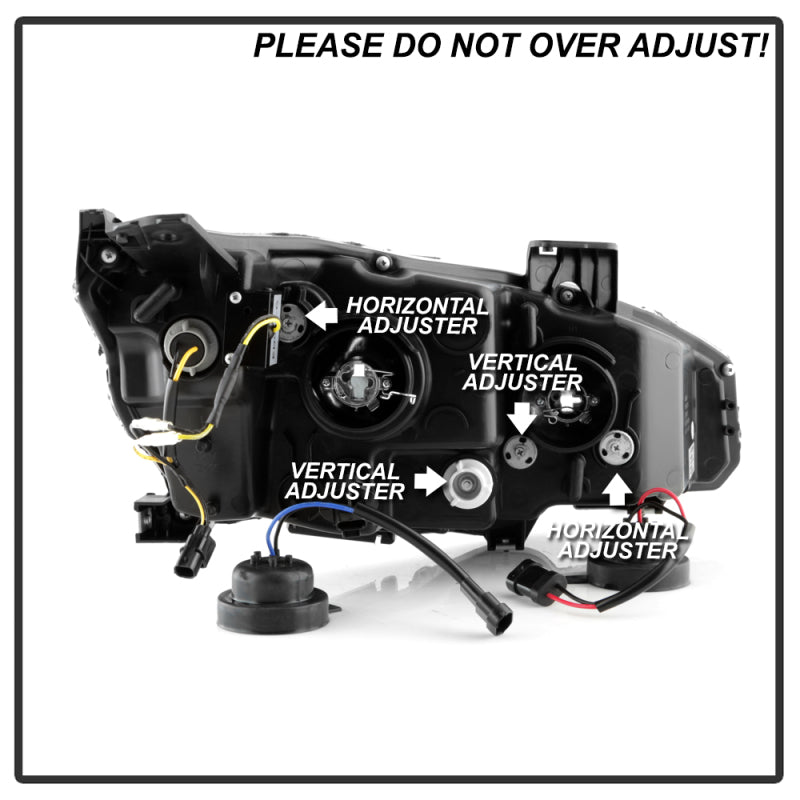 Spyder 5087867 fits Honda Civic 16- 2DR/4DR/Hatchback Projector Headlights - Bl