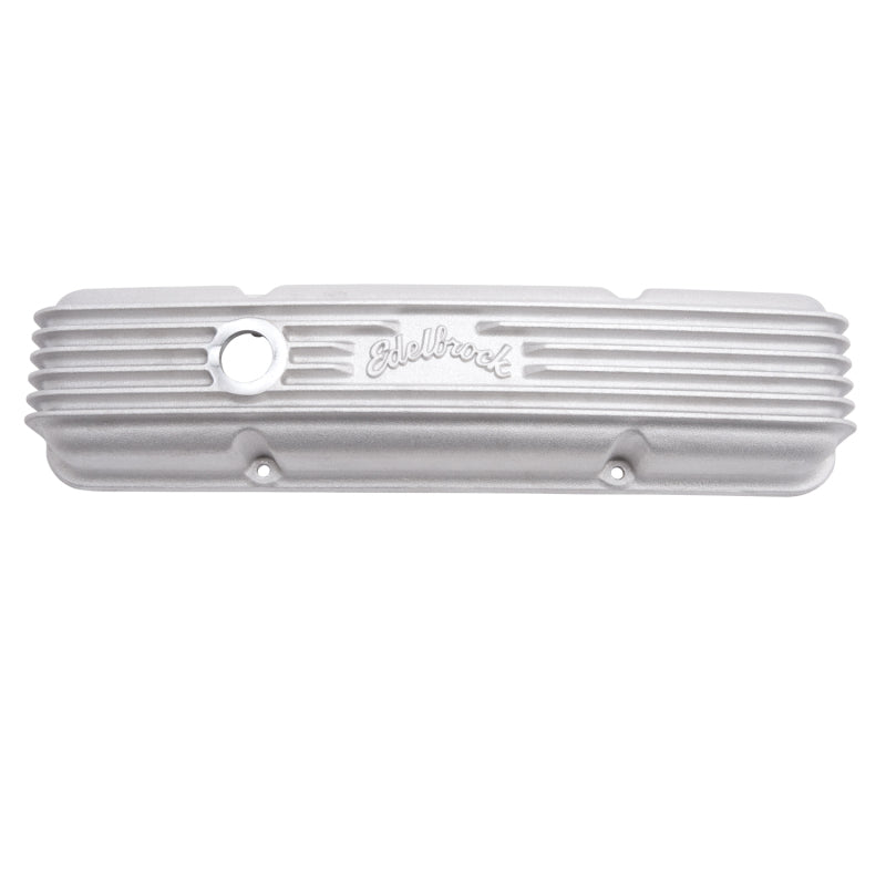 Edelbrock 41439 Valve Cover Classic Series fits Chevrolet 1959-1986 262-400 CI V8 w/ Breather Holes Satin