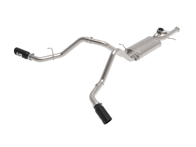 AFE 49-34133-B  XV 3in 304 SS Cat-Back Exhaust w/ Cutout 09-18 fits GM Trucks 4