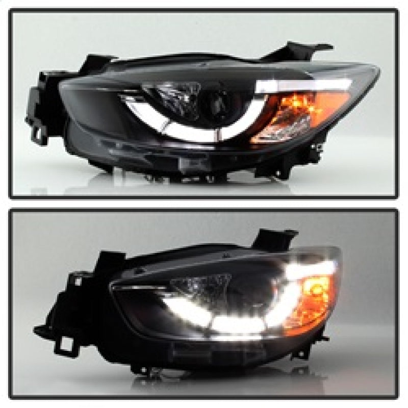 Spyder 5083319 fits Mazda 13-15 CX-5 Projector Headlights - DRL LED - Black PRO