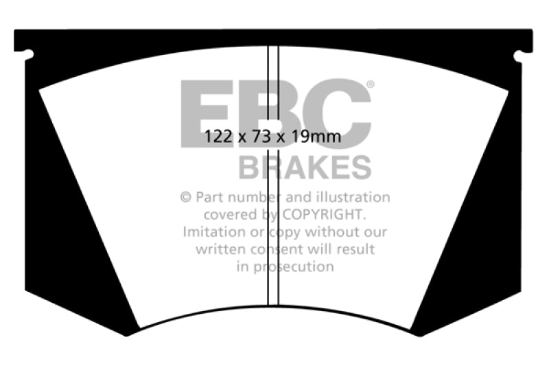 EBC DP2223 Ac fits Cobra 64-66 7.0 Greenstuff Front Brake Pads