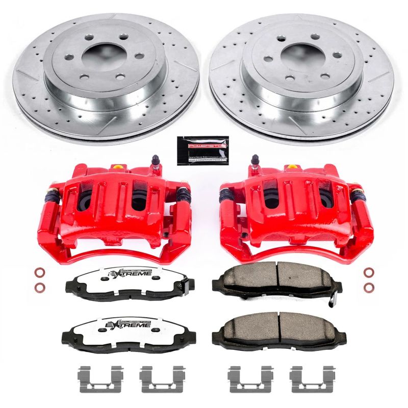 Power Stop KC2187-36 03-04 fits Dodge Dakota Front Z36 Truck & Tow Kit w/Cals