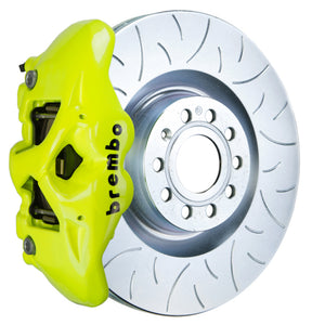 Brembo 1S5.8002A7 Brembo 05-10 Jetta GLI Fr GT BBK 4Pis Cast 345x30 1pc Rotor Slotted Type3-Fluo. Yellow
