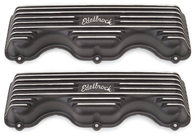 Edelbrock 41403 Valve Cover Classic Series fits Chevrolet W 348/409 CI V8 Black