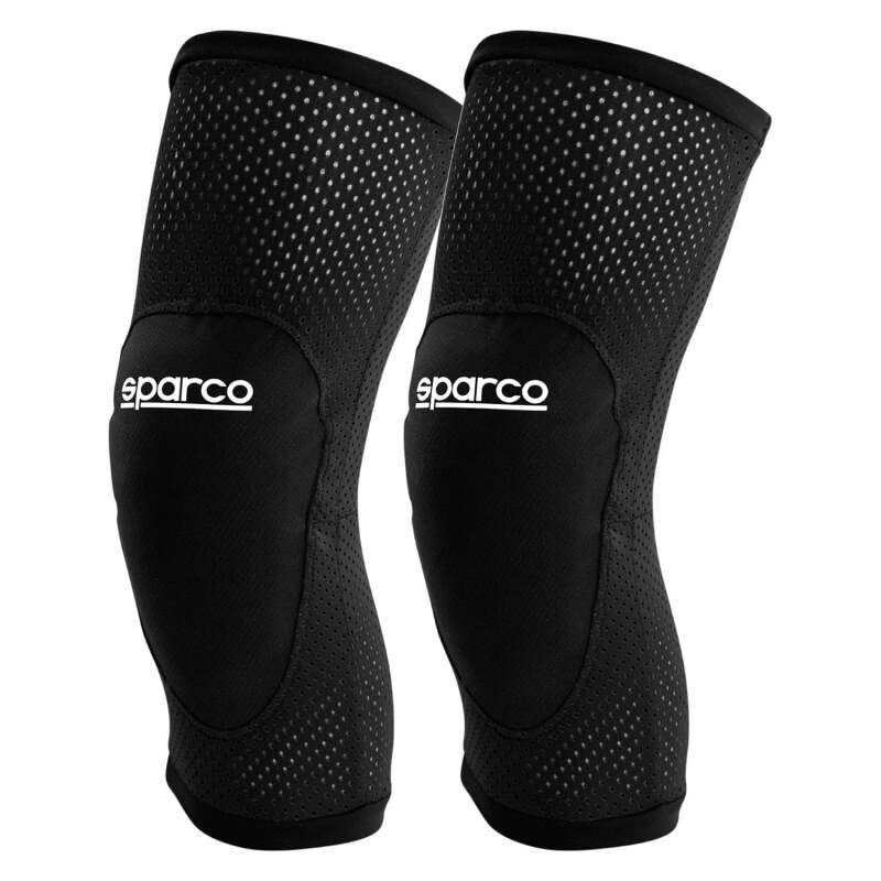 SPARCO 001541KNR2M Kart Knee Pads - Black (Medium)