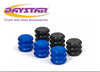 Daystar KU71093 Stinger Bump Stop Rebuild Kit (Incl. 3 Black EVS Inserts and 3 Blue EVS Inserts)