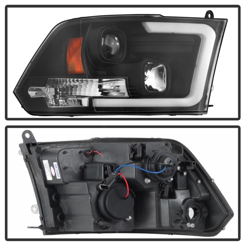 Spyder 5084811 fits Dodge 09-16 Ram 1500 Version 2 Headlights Light Bar DRL Bla