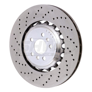 SHW Performance BRL42503 fits BMW M5 4.4L Left Rear Cross-Drilled Brake Rotor