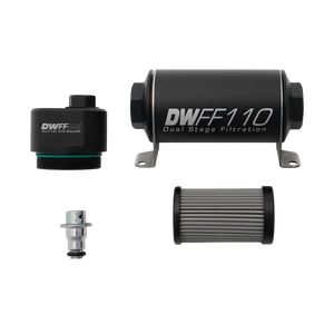 DeatschWerks 8-FFR-110-010K DWFFR-X 110mm Billet Fuel Filter Regulator - 10 Micron