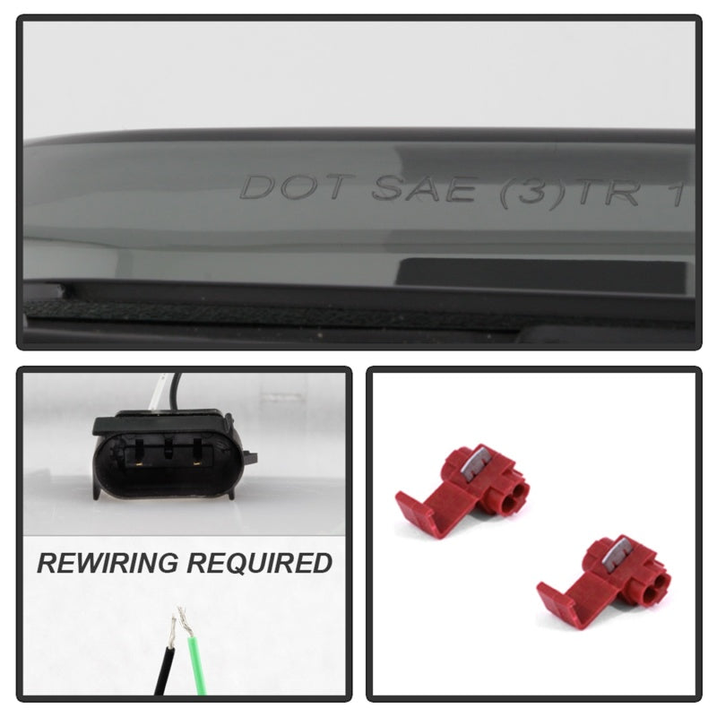 Spyder 5082794 fits Ford 15-16 Mustang LED Reverse Lights - Black Smoke w/ Red