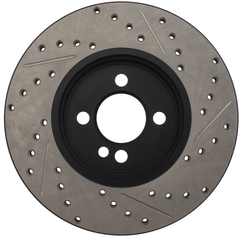 Stoptech 127.34101R Slotted & Drilled Sport Brake Rotor 07-13 Mini Cooper