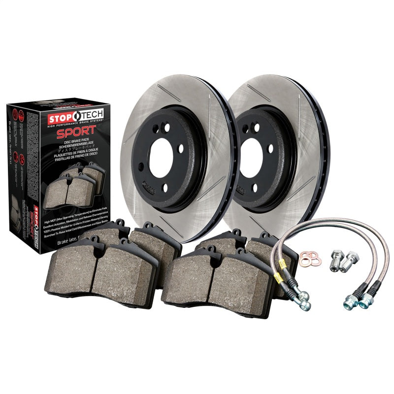 Stoptech 977.45010R Sport Axle Pack, Slotted, Rear