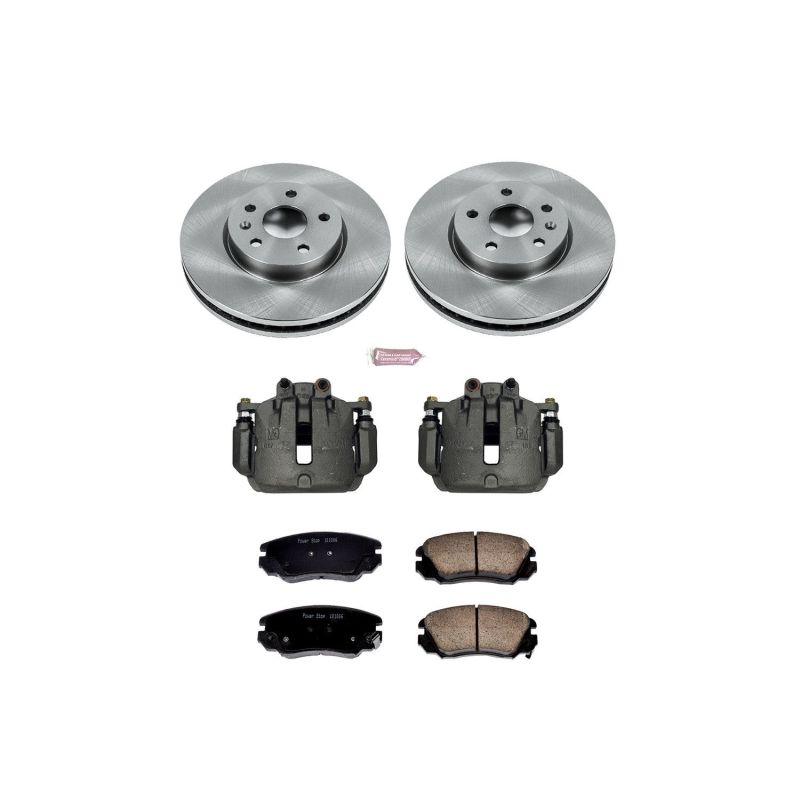 Power Stop KCOE5334 10-11 fits Saab 9-5 Front Autospecialty Kit w/Cals