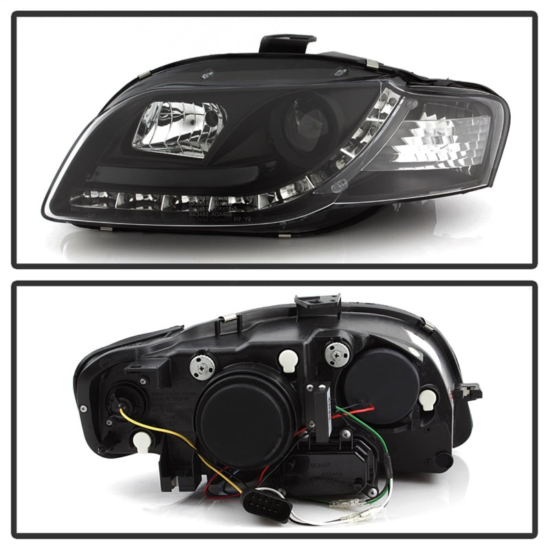 Spyder 5008572 fits Audi 06-08 A4 Projector Headlights Halogen Model Only - DRL